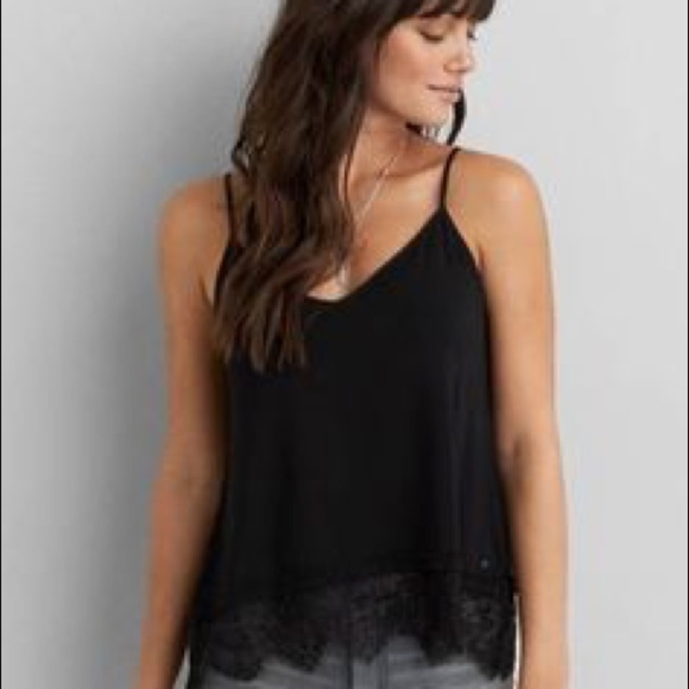 Lace Bottom Tank Top
